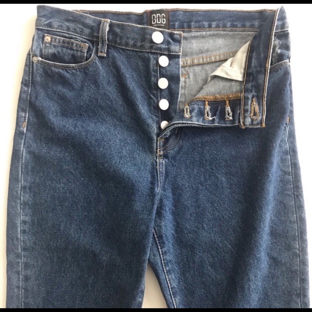 BDG High-waisted Dark Denim Jeans